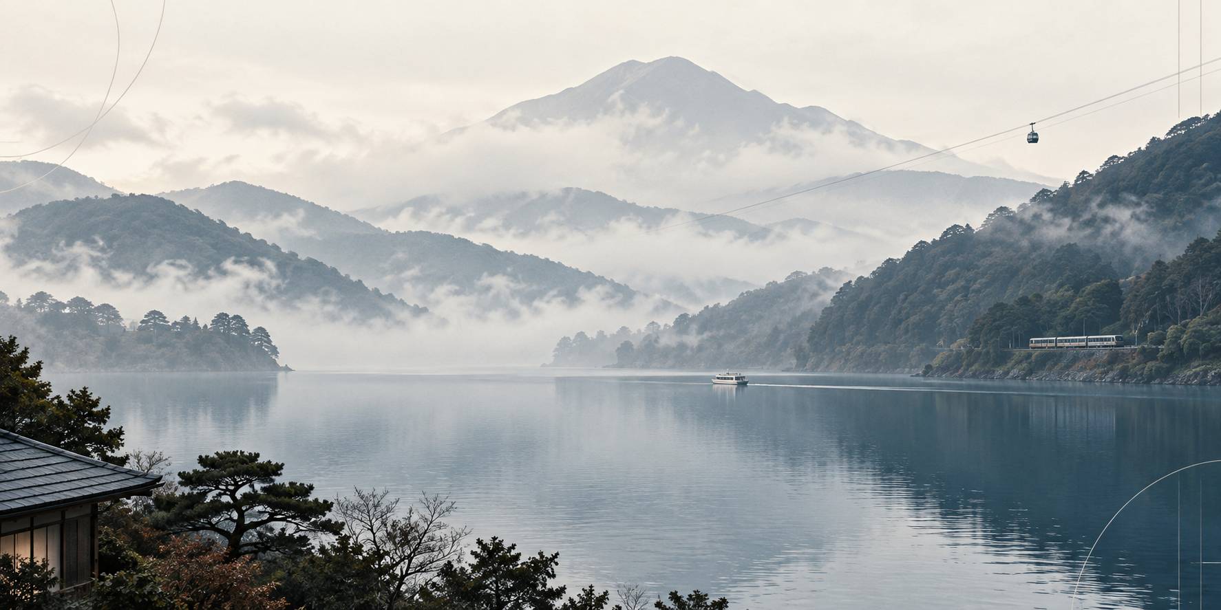 Illustration éditoriale du sujet : Découvrez comment visiter hakone et profiter pleinement de ses attractions