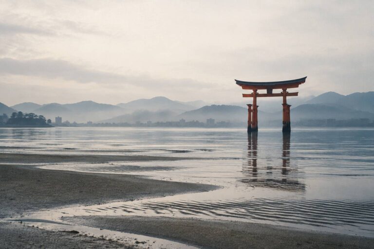 Découvrez le mystère du torii flottant au japon