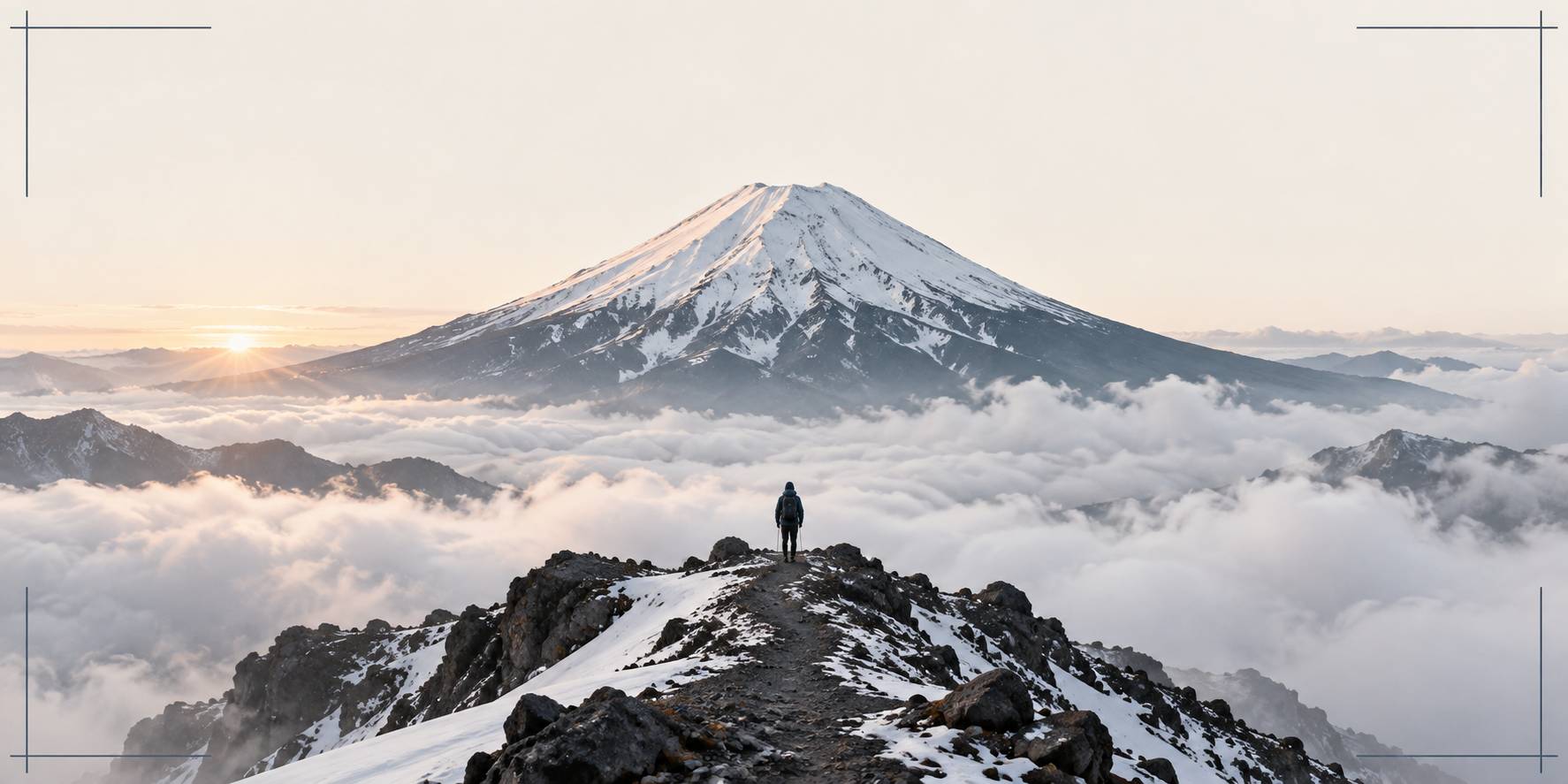 Illustration éditoriale du sujet : Escalader le mont fuji : conseils et préparation pour une ascension réussie