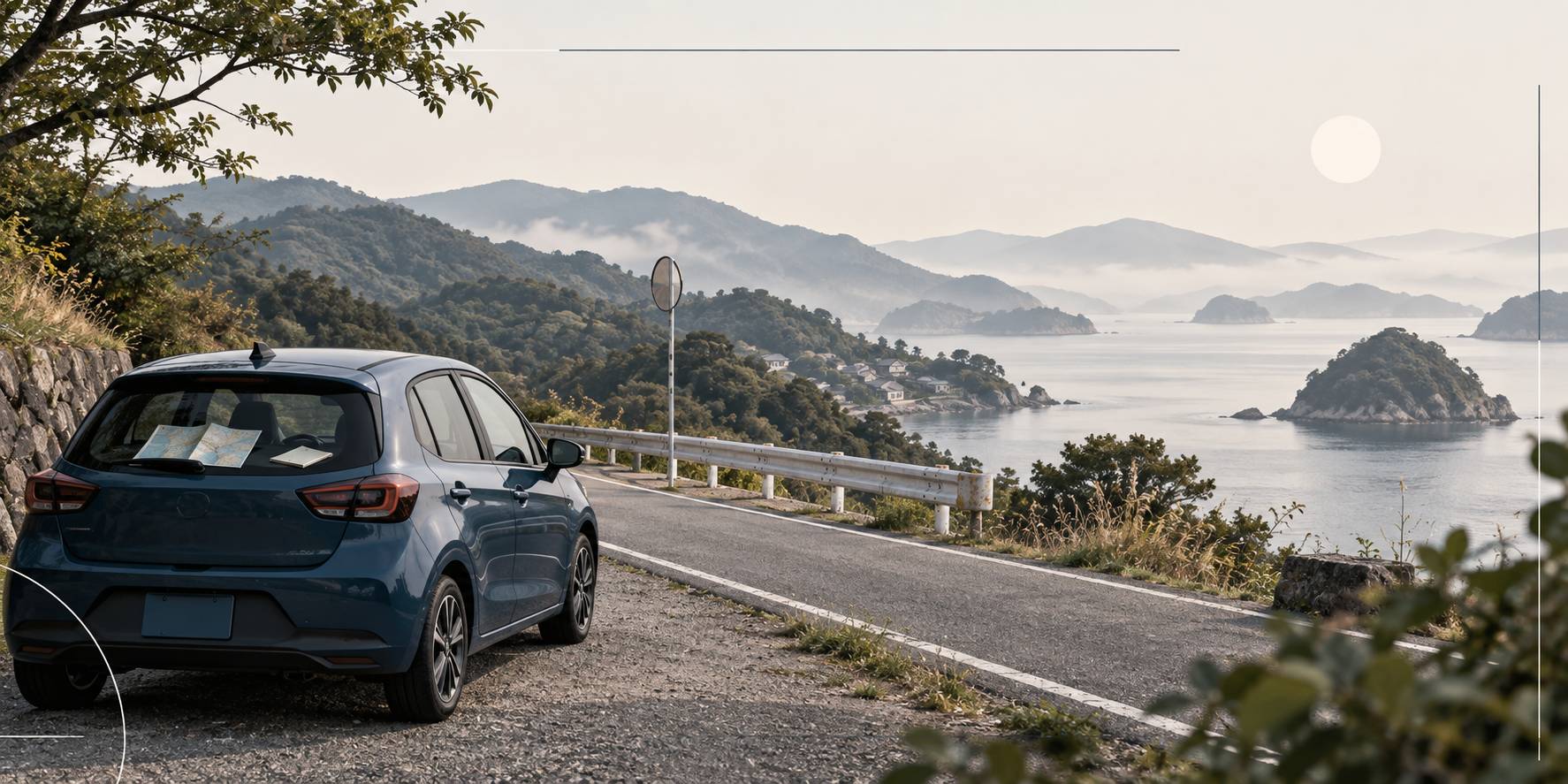 Illustration éditoriale du sujet : Louer une voiture au Japon : conseils pratiques pour un voyage réussi