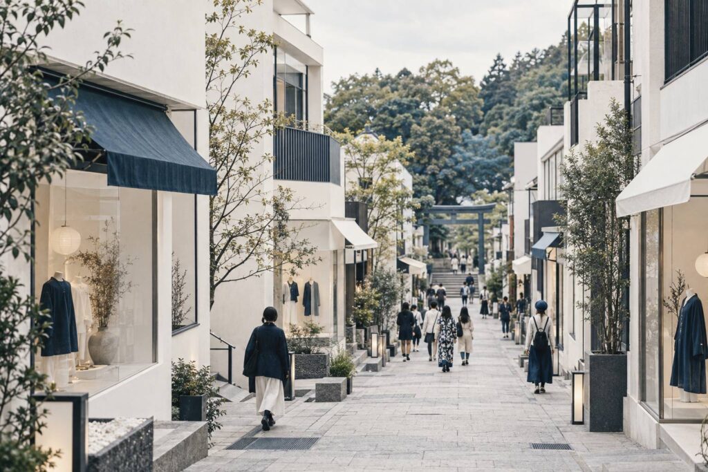 Illustration éditoriale du sujet : Visiter harajuku : guide complet pour découvrir ce quartier unique de tokyo